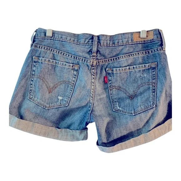 Levi’s Women's Boyfriend Denim Shorts Sz 2P - Picture 5 of 8